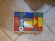 IKEA mula drewniane klocki, wózek G89