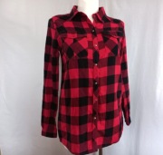 Koszula damska Krata czerwona r. S Megi Collection NOWA