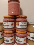 Miód wielokwiatowy z liofilizowaną maliną -0,6kg