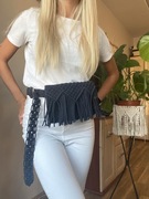 Makrama saszetka nerka torebka 