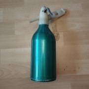 DUŻY SYFON NA NABOJE  ALUMINIOWY Z PRL-U 