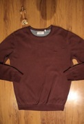 Sweter s.Oliver r. M śliwkowy męski okrągły dekolt bawełna 