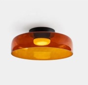 Lampa sufitowa pomarańczowa szkło 42cm LEDS C4 LEVELS zamiennik Aliexpress