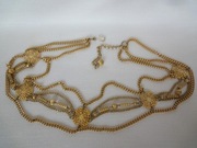 Biżuteryjny złoty pasek obw 77 cm