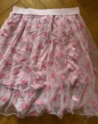 Liberte tiul tiulowa różowa spódnica serca serduszka XL