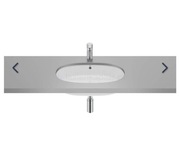 UMYWALKA PODBLATOWA 55X35 CM OWALNA BIAŁA ROCA GAP