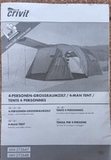 Namiot 4-osobowy crivit niekompletny 