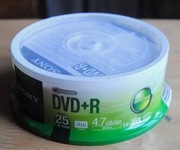 Płyty DVD+R 4,7GB SONY 25 szt.