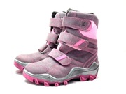 Buty dziewczęce zimowe Kornecki, skórzane z membraną. Rozmiary 26,28.