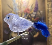 Bombki choinkowe 1szt. Duży piękny szklany ptaszek szklane ozdoby  bombki 