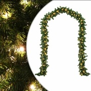 GIRLANDA ŁAŃCUCH ŚWIĄTECZNY ŚWIĘCĄCA 100 LED 3 m