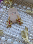 Kolczyki kotki handmade ręcznie robione serduszka