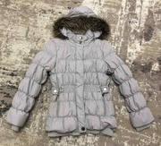 Kurtka damska zimowa C&A puchowa, ciepła rozm S / 158 - kolor szary