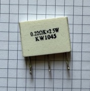 Nieindukcyjny rezystor 0,22R+0,22R 5W 5%, podwójny, cementowy Harman Kardon