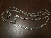 Łańcuch łańcuszek 122 cm metal rock stal nierdzewna