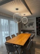 Lampa wisząca ozdobna, wisząca LED ciepła wzorowana na Foscarini Spokes 2