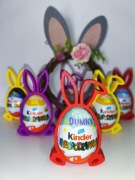 ZESTAW 6x Zajączek Wielkanocny na jajka niespodzianki figurka ozdoba stojak