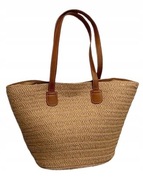 Luksusowa Torebka Damska Na Ramię – Pleciona Shopperka