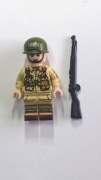 Figurka żołnierza amerykańskiego z bronią WW2 kompatybilne z Lego, Cobi