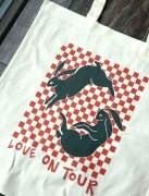 Torba bawełniana torebka tote bag cotton bawełna beżowa Harry Styles