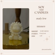 mały lew - świeca sojowa