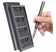 Zestaw Wkrętaków Śrubokręt + 24 końcówki Wkrętaki