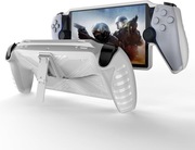 Etui ochronne na PlayStation Portal z podpórką, etui na PSP+ szkło - biały