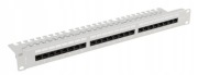 Lanberg PATCH PANEL 24 port kat.6a UTP szary RACK 19" 1U LSA 24x