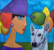 Cichy dialog  obraz akrylowy 80x80 