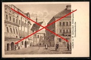LUBLIN ul, Złota Guldengasse Dominikanerkirche widok z 19 wieku 1860 r