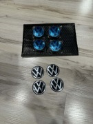 Kapselki dekielki naklejki emblemat vw felga alu golf passat arteon