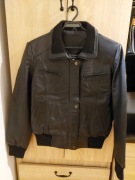 Czarna kurtka L ze skóry