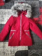 Płaszczyk dla dziewczynki czerwony zimowy 