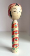 Japonia. Togatta Kokeshi, sygnowana. Showa