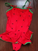 Kultowy strój na plażę truskaweczka 7, 8 lat jak za darmo 