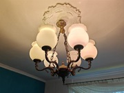 Przepiękne mosiężne żyrandole w bardzo dobrym stanie 3 szt. 