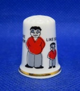 Naparstek Kolekcjonerski Porcelanowy - Jaki Ojciec Taki Syn