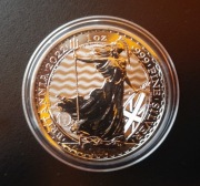 2 funty - Britannia - 2022 - uncja - 1OZ - srebro