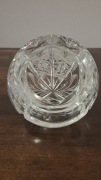 Kryształowa popielnica / misa dekoracyjna – szlifowane szkło, stan idealny