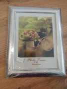 Ramka na zdjęcia srebrna biała