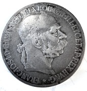 5 koron 1900  Austria, srebro Franciszek Jozef
