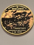 Wieluń. Mosiądz. Fi 32 mm. Gyges