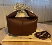 Polène Beri Sandalwood viralowa torebka do ręki bordowa