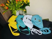 Torebka damska z sznurka bawełnianego ręczna robota 