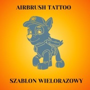 Szablon do tatuaży Airbrush, facepainting, wielorazowy Psi Patrol