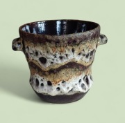 Doniczka, Fat Lava, Niemcy, lata 60, vintage