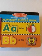 Mellisa&Doug Wooden Magnetic Alphabet Puzzle Book drewniane magnetyczne