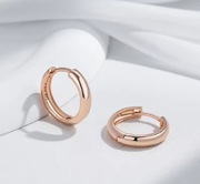 Kolczyki różowe złoto Kinel Hot, stal chirurgiczna, złote