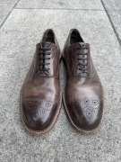 Skórzane buty Dolce & Gabbana typu derby Marsala 41