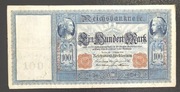 BANKNOT Niemcy 100 Marek 1908